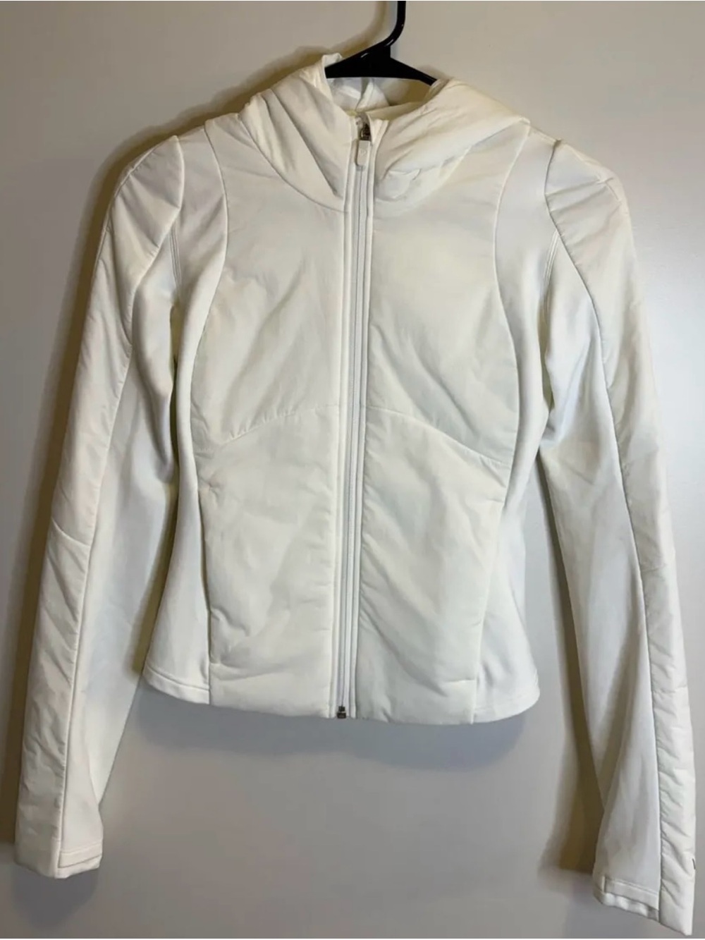 Lululemon White Hooded Zip Jacket
